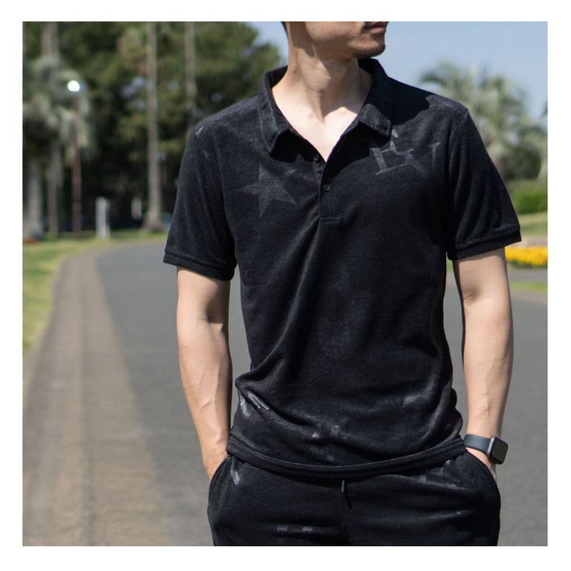 OBSIDIAN オブシディアン　半袖ポロシャツ S 黒 OBSIDIAN(オブシディアン)｜【MEN】SHORT SLEEVE SHIRTS