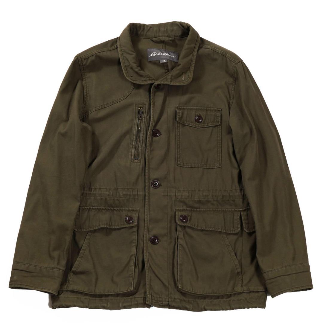 Eddie Bauer ミリタリーマウンテンパーカー フード着脱 カーキM RU Eddie Bauer ミリタリーマウンテンパーカー フード着脱 カーキM