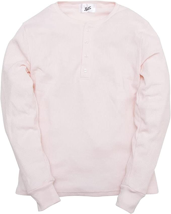 FTW サーマルロンT ピンクベージュ　レア色　完売品 サーマル ワッフル ヘンリーネック ロンT/Pink(4color) | denim setu