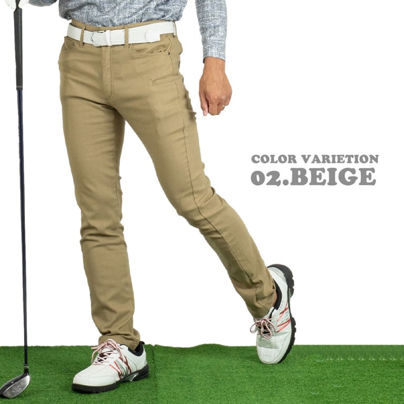裏起毛 スーパーストレッチ ゴルフ パンツ /ベージュ(全6色 裏起毛 スーパーストレッチ ゴルフ パンツ /ベージュ(全6色