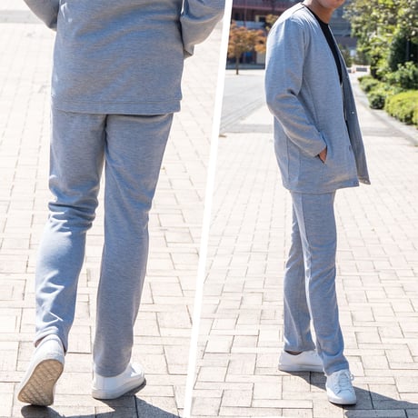 スウェット 伸縮 ポンチ イージースラックス パンツ(5color)M~4L