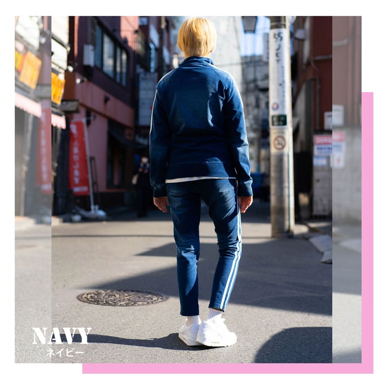 N-2本ライン デニム セットアップ ユニセックス/Navy(2color) | denim