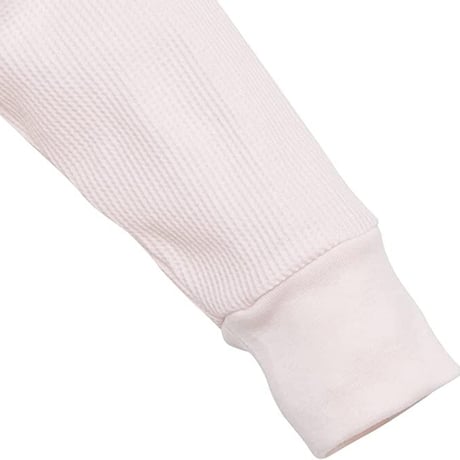 サーマル ワッフル ヘンリーネック ロンT/Pink(4color)