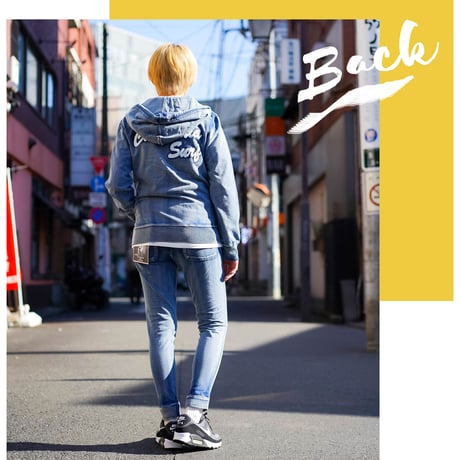 N－サガラ星条旗 デニム セットアップ ユニセックス/Blue(2color)