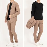 スーパーストレッチ 超伸縮 ジャケット セットアップ/Camel(3color)