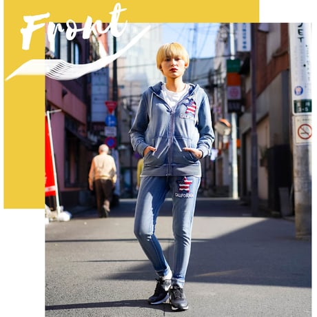 N－サガラ星条旗 デニム セットアップ ユニセックス/Blue(2color)