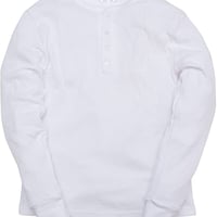 サーマル ワッフル ヘンリーネック ロンT/White(4color)