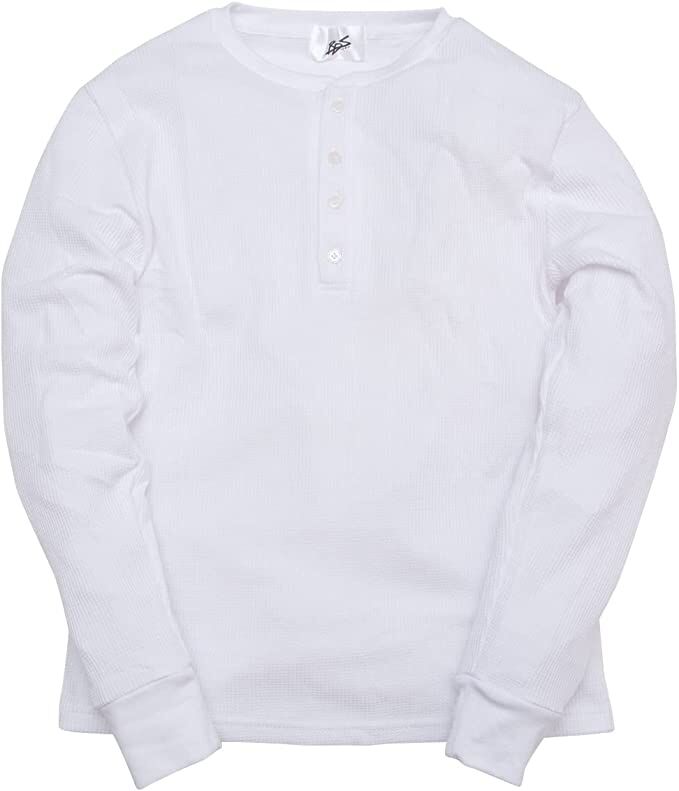 サーマル ワッフル ヘンリーネック ロンT/White(4color) | denim set