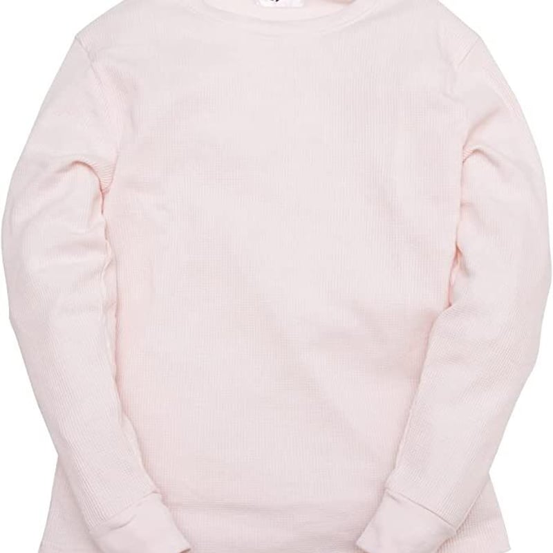 サーマル ワッフル クルーネック ロングTシャツ /Pink(4color サーマル ワッフル クルーネック ロングTシャツ /Pink(4color