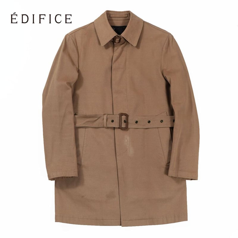 訳アリ特価品】 EDIFICE 綿 春 ショート トレンチコート 42(M 