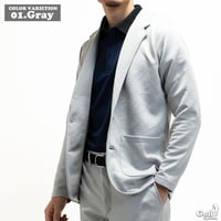 スポンジエンボス ストレッチ 2B テーラードジャケット Gray(3color)