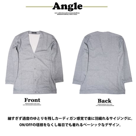 スウェット ノーカラージャケット Gray(5color)