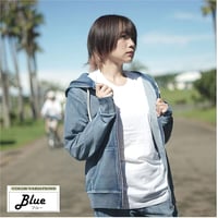 N-カットデニム セットアップ パーカー ＆ジョガーデニム ユニセックス/ Blue(2color)