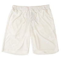 モチーフ柄 型押し パイル生地 ショーツ/白(全3色)