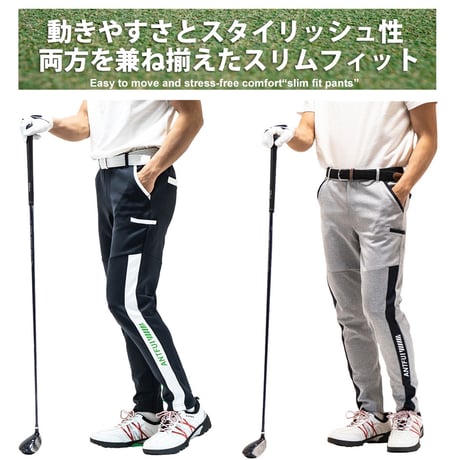 4way ストレッチ ジョガーパンツ ゴルフパンツ Gray(3color)