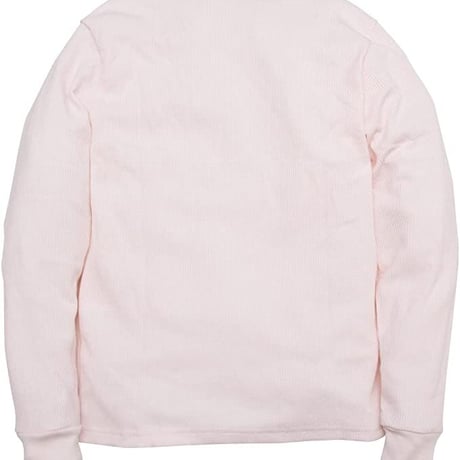 サーマル ワッフル ヘンリーネック ロンT/Pink(4color)