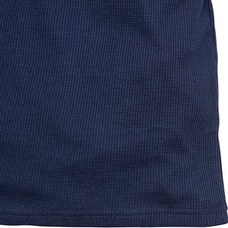 サーマル ワッフル クルーネック ロングTシャツ /Navy(4color)