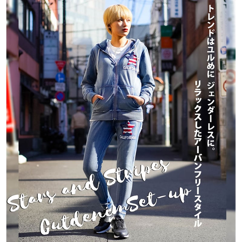 伊太利屋　新品　デニムセットアップ　ロゴ 伊太利屋 新品 デニムセットアップ ロゴ 伊太利屋 新品 デニム