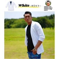 七分袖 薄・軽 テーラード サマージャケット/White(3Color)