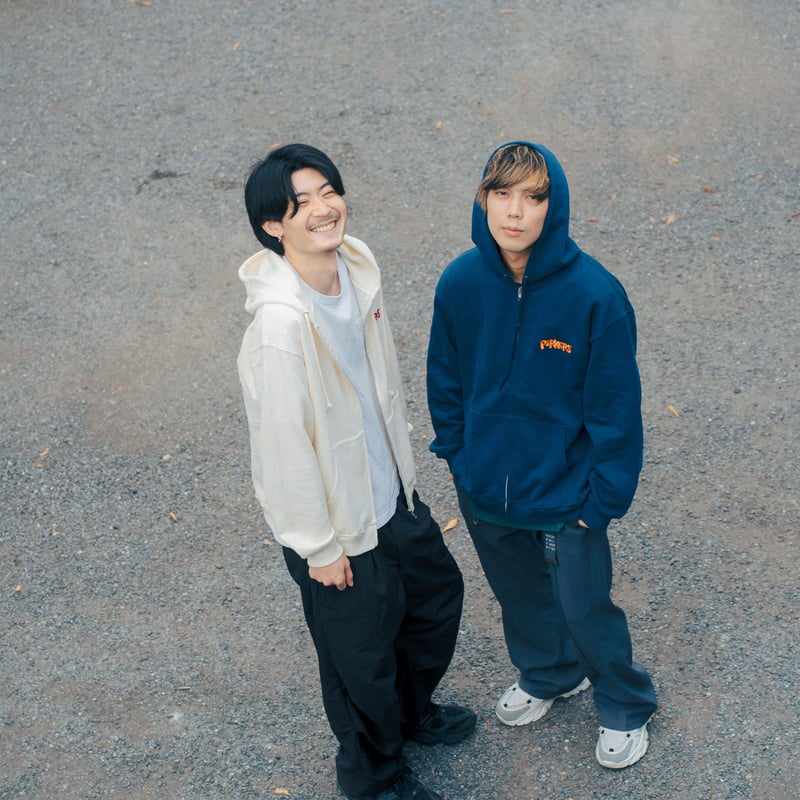 ロゴ刺繍ジップパーカー(Navy) | Noisy EC SHOP