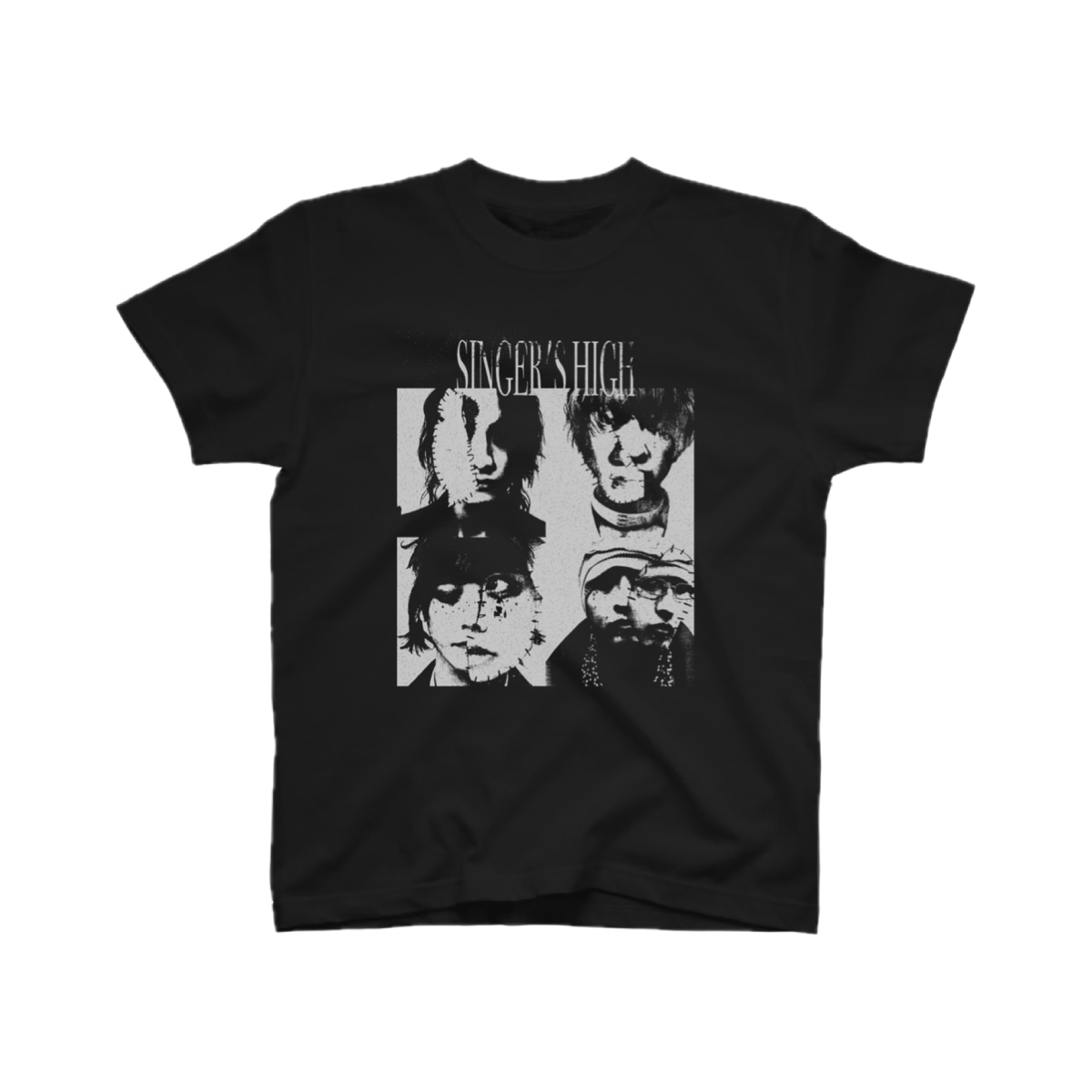 マウスラビット　Tシャツ　Jazz 黒　イェソン　YESTHEDAY ヒチョル SMALL OG PYTHON PATTERNED TEE CHARCOAL – BlackEyePatch