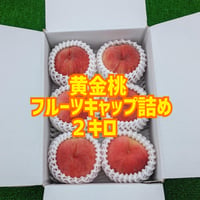 黄金桃  ２キロ (フルーツキャップ詰め)