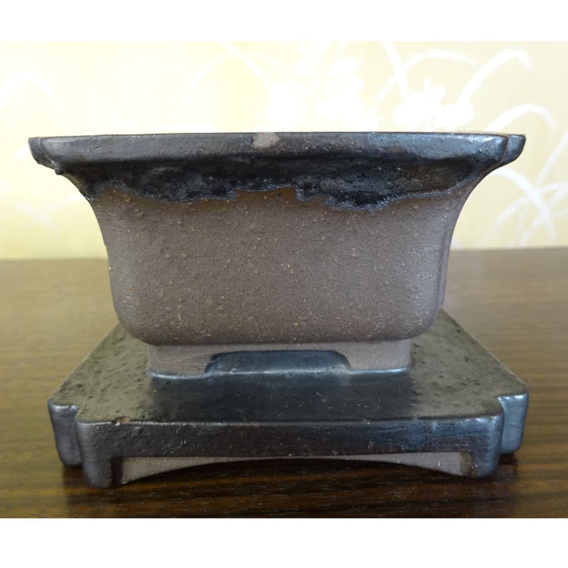 常滑焼　常滑山光作　植木鉢　落款あり 常滑焼 常滑山光作 植木鉢 落款あり