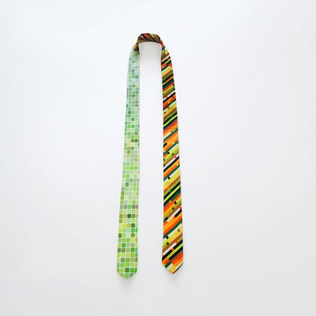 NEW：2WAYネクタイ　SQUARE TILES