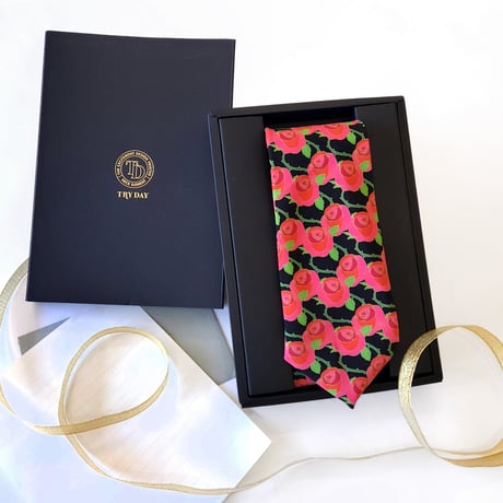 NEW：デザインネクタイ　ROSE