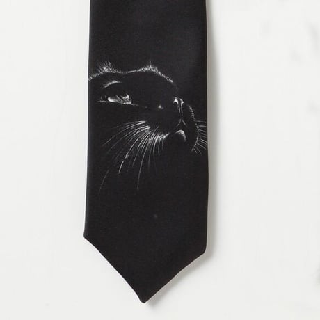 デザインネクタイ BLACK CAT