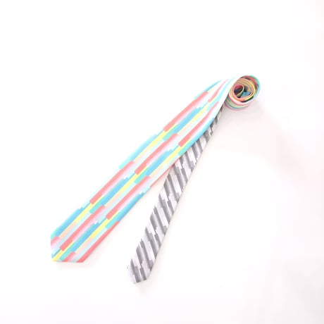 NEW：デザインネクタイ　PASTEL STRIPE