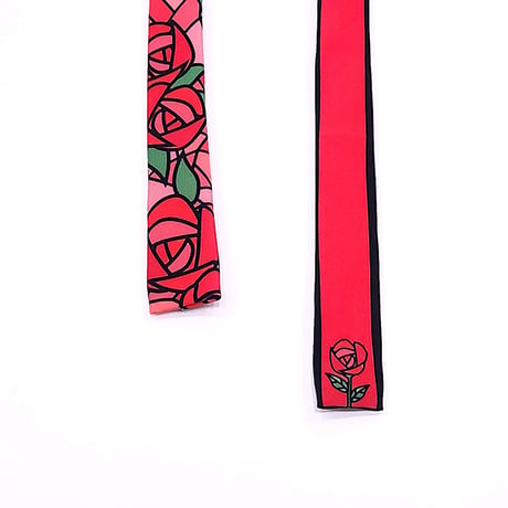 2Way スクエアネクタイ　ROSE