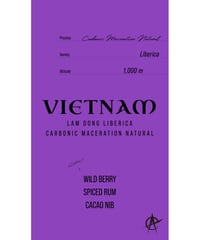 【ラスト在庫放出】Vietnam Lam Dong, Liberica - Carbonic Maceration Natural