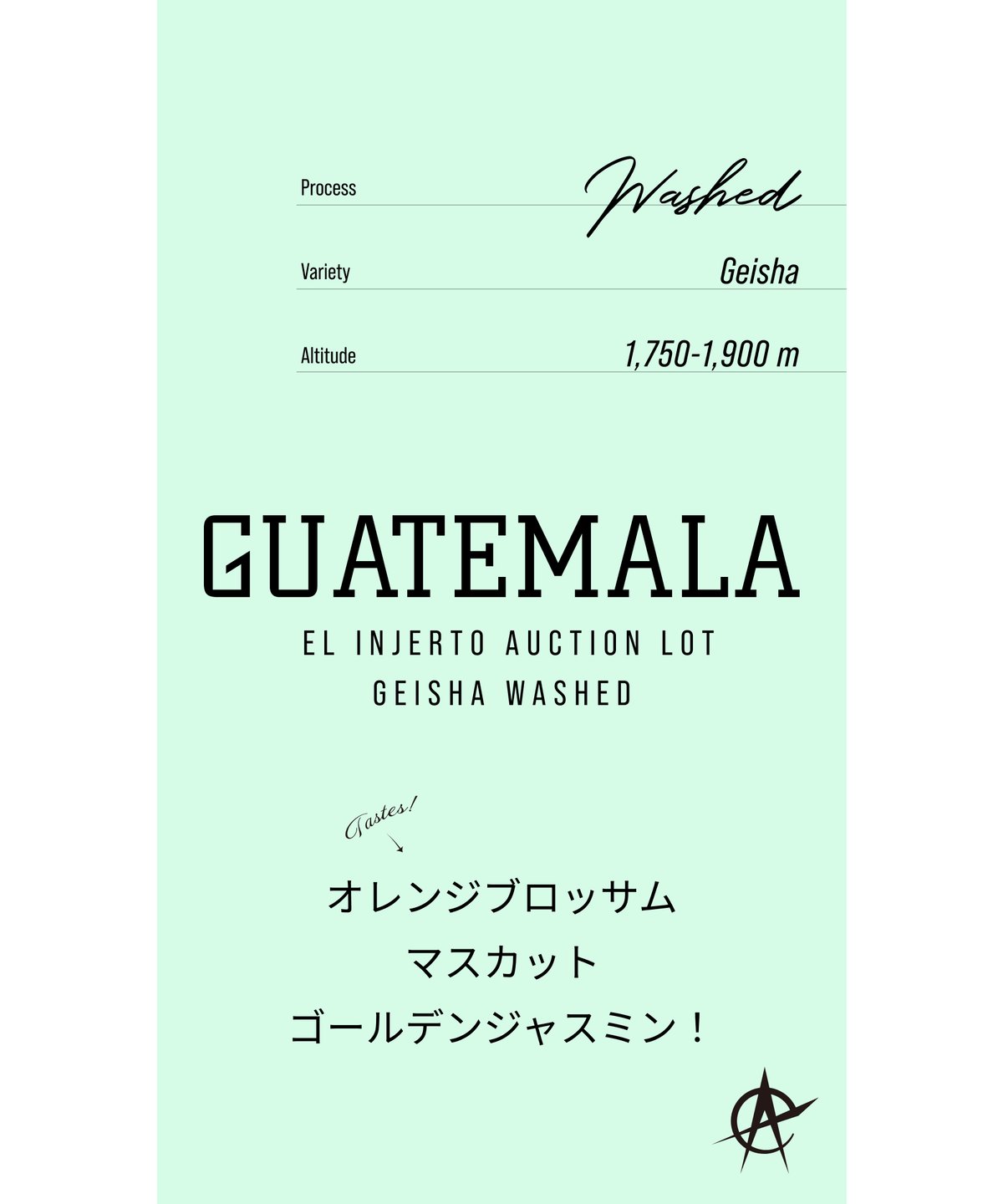ほたる！エルインヘルト農園グァテマラ1kgゲイシャとアナエロビックゲイシャ ラストバッチ！】Guatemala El Injerto Auction Lot, Geis