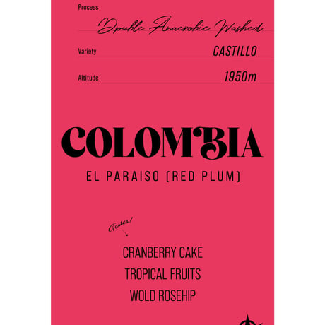 COLOMBIA EL PARAISO Red Plum Lot 150g