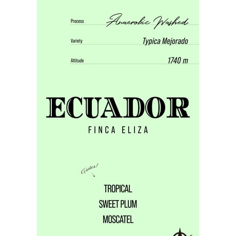 Ecuador Finca Eliza, Typica Mejorado - Anaerobic Washed