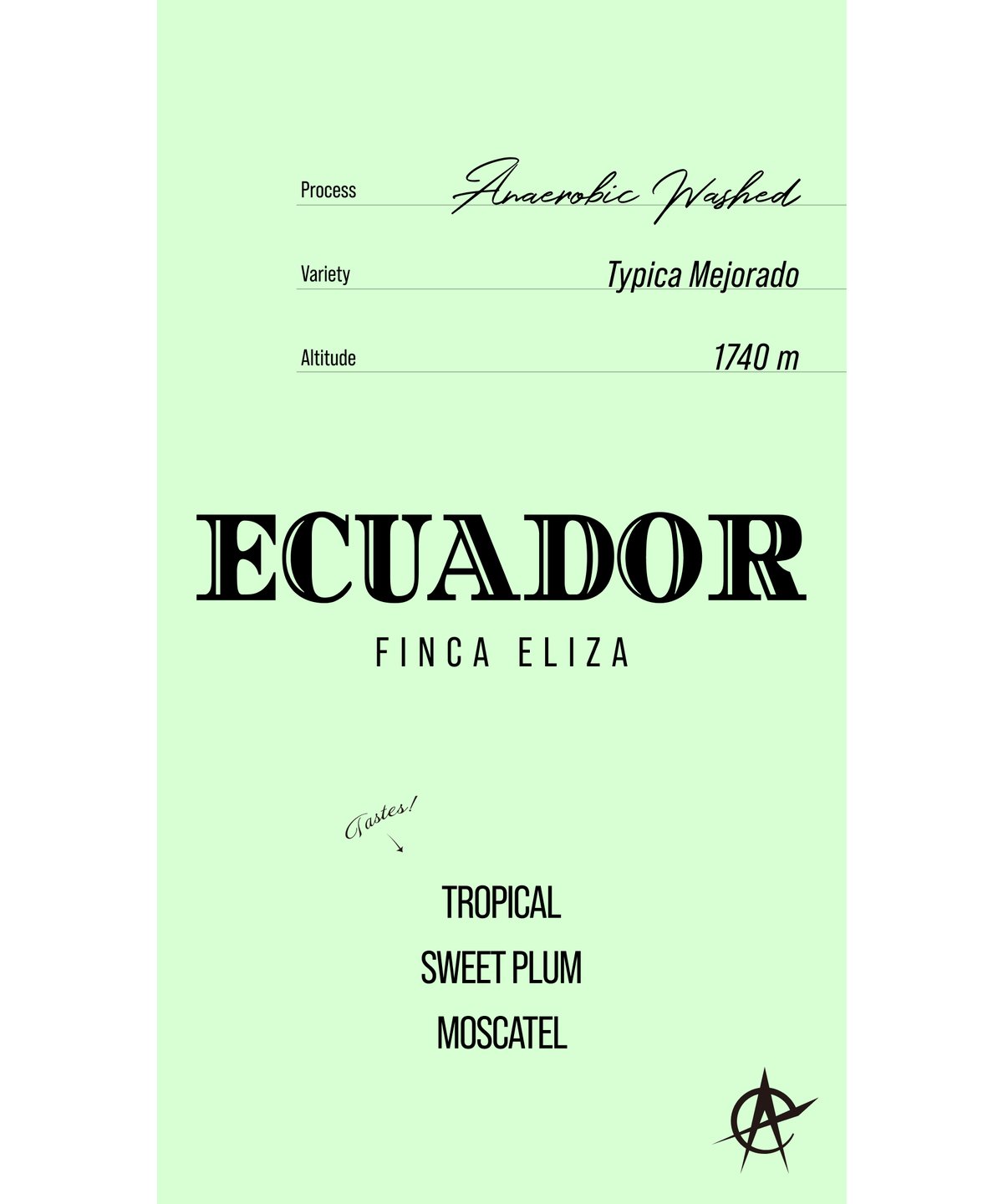 【Eliza】珈琲の輪郭セット Ecuador Finca Eliza, Typica Mejorado - Anaerobi