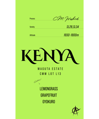 Kenya Maguta Estate, SL28,SL34 - CM Washed