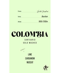 Colombia Santuario, Bourbon - Gold Washed