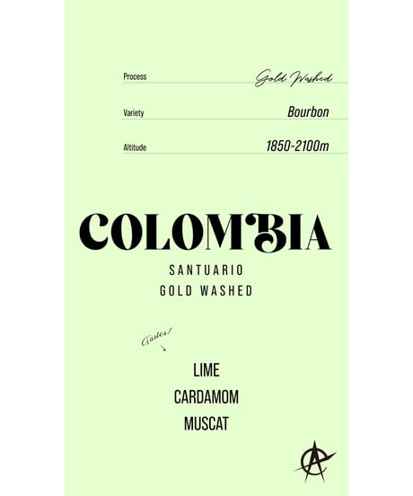 Colombia Santuario, Bourbon - Gold Washed