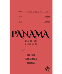 【デッドストック】Panama Abu GN1592, Geisha - Natural Cold Fermentation