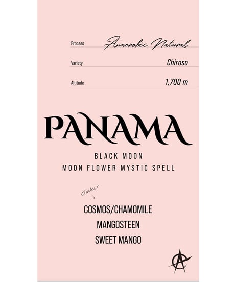 【デッドストック】Panama Black Moon / Moon Flower Mystic Spell, Chiroso - Anaerobic Natural