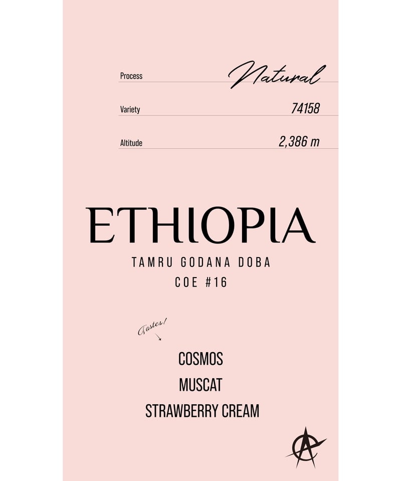 Ethiopia Tamru Godana Doba COE #16, 74158 - Nat