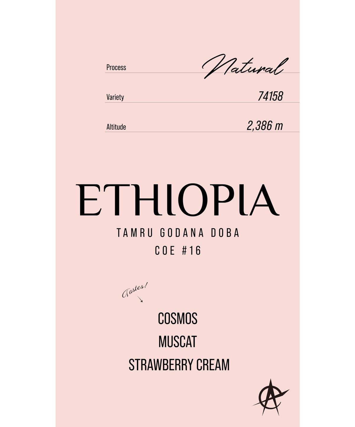 Ethiopia Tamru Godana Doba COE #16, 74158 - Nat