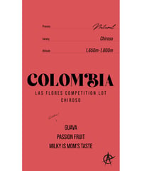 Colombia Las Flores Competition Lot, Chiroso - Natural