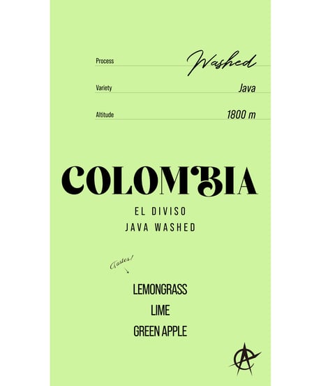 Colombia	El Diviso, Java - Washed
