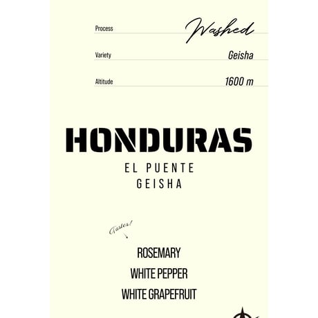 Honduras El Puente, Geisha - Washed