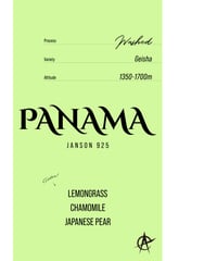 Panama Janson 925, Geisha - Washed
