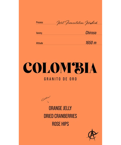 Colombia Granito de oro, Chiroso - 168h Wet Fermentation Washed
