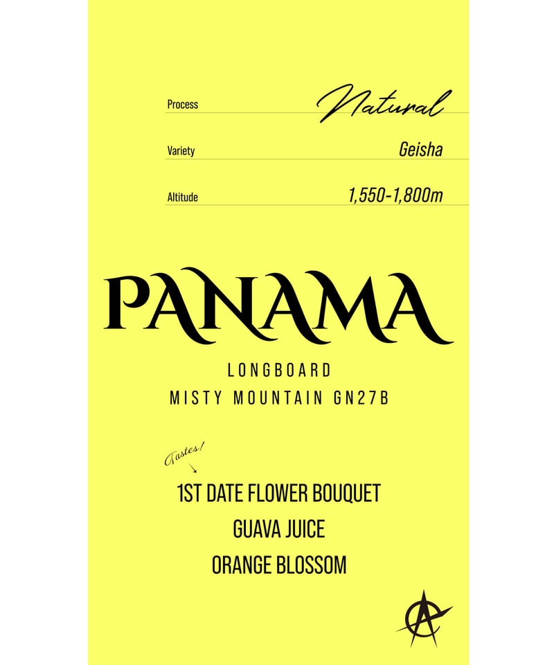 Panama Longboard Misty Mountain GN27B, Geisha -